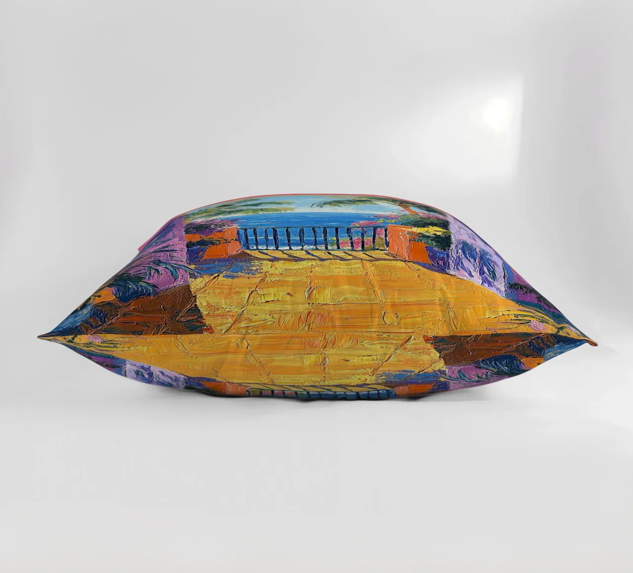 Open Spaces Painted Bright cuscino da Nikis Art Studio