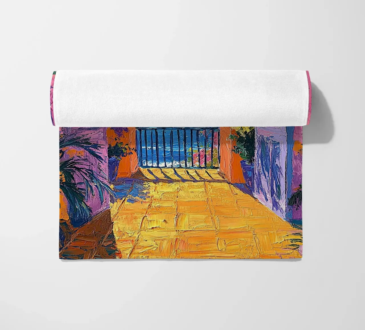 Open Spaces Painted Bright telo mare da Nikis Art Studio