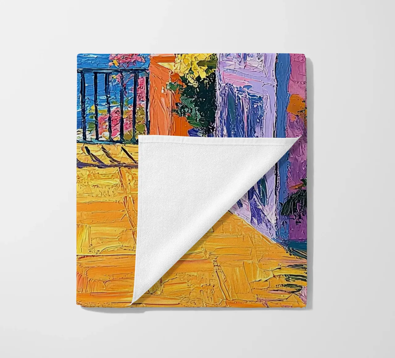 Open Spaces Painted Bright telo mare da Nikis Art Studio