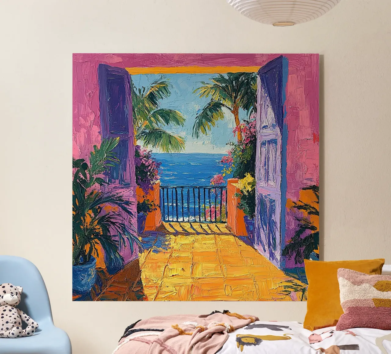 Open Spaces Painted Bright plexiglass da Nikis Art Studio