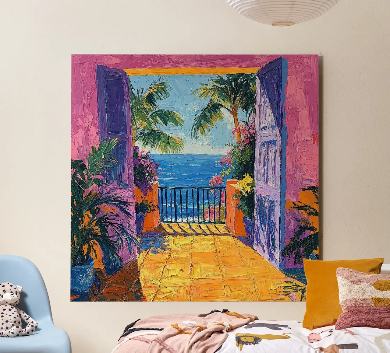 Open Spaces Painted Bright alluminio dibond da Nikis Art Studio