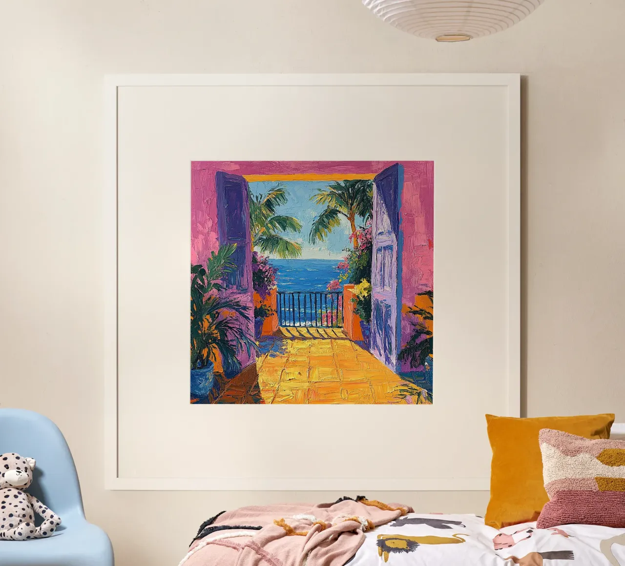 Open Spaces Painted Bright poster da Nikis Art Studio