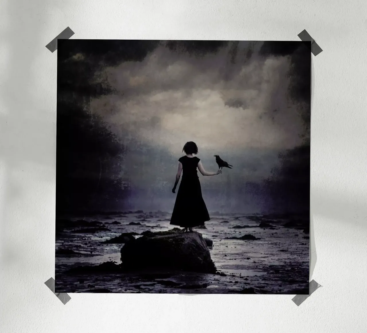 Waiting - Linda Kristiansen poster con telaio in alluminio da Pictufy