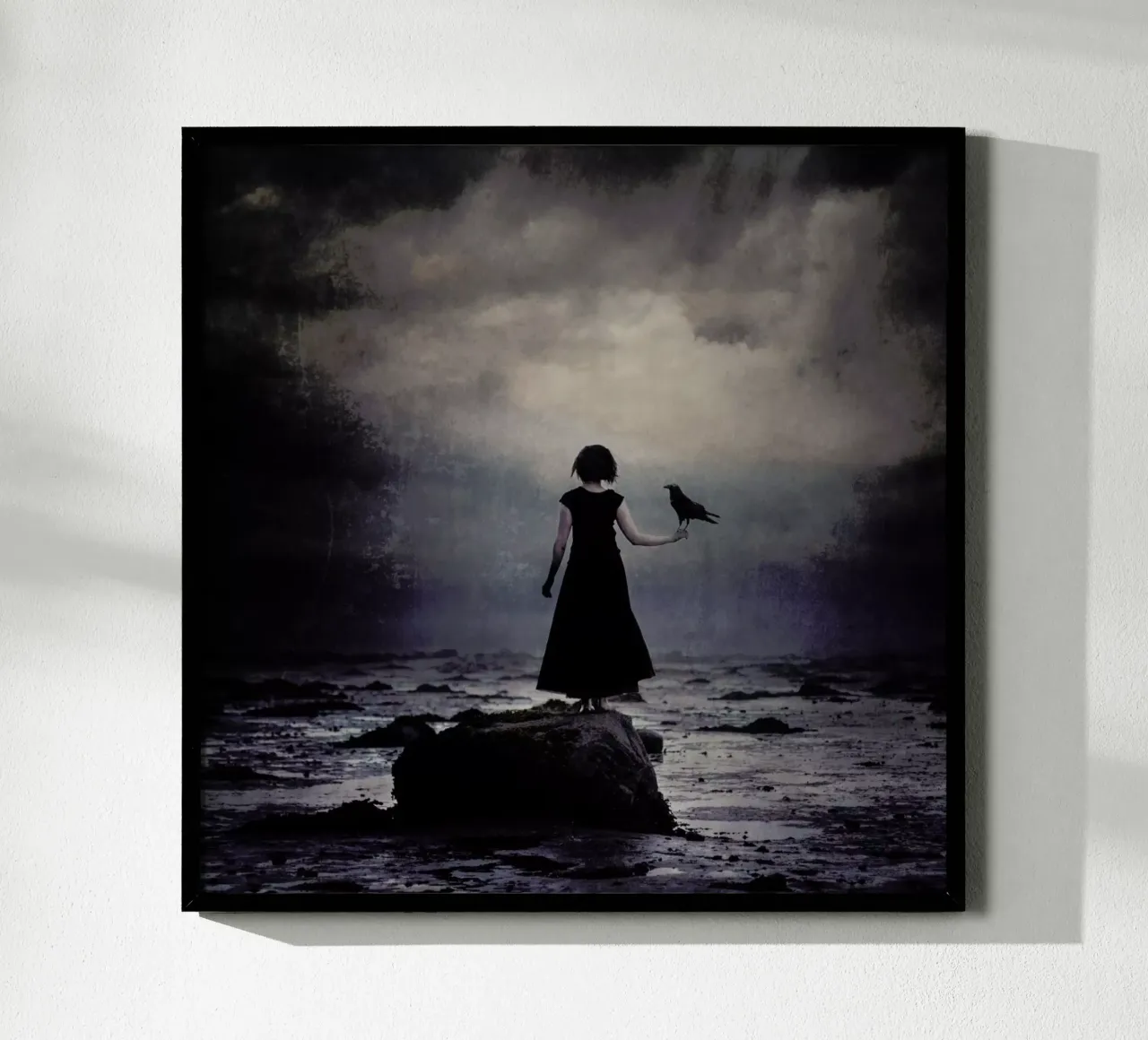 Waiting - Linda Kristiansen poster con telaio in alluminio da Pictufy