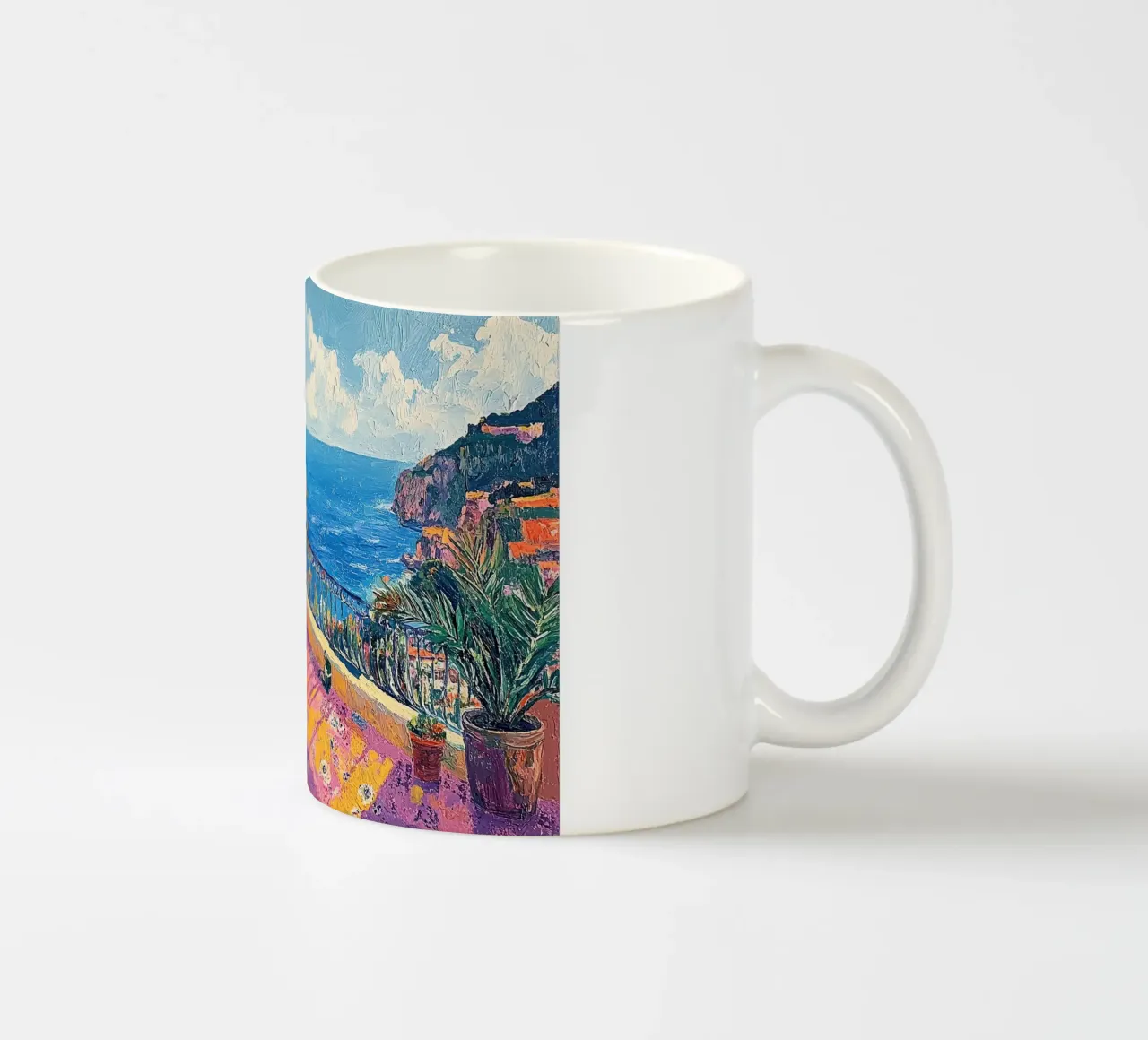 Coastal Serenity tazza in ceramica da Nikis Art Studio