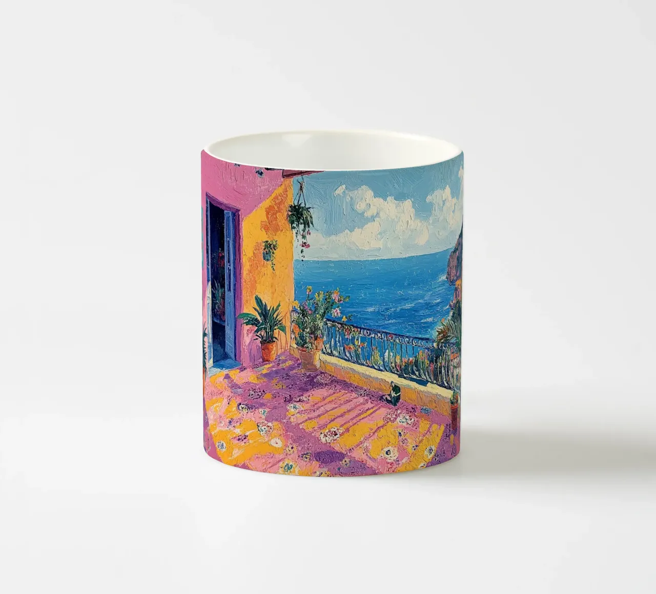 Coastal Serenity tazza in ceramica da Nikis Art Studio