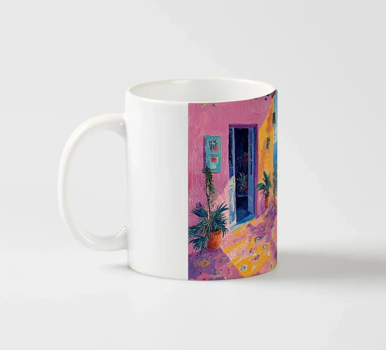 Coastal Serenity tazza in ceramica da Nikis Art Studio