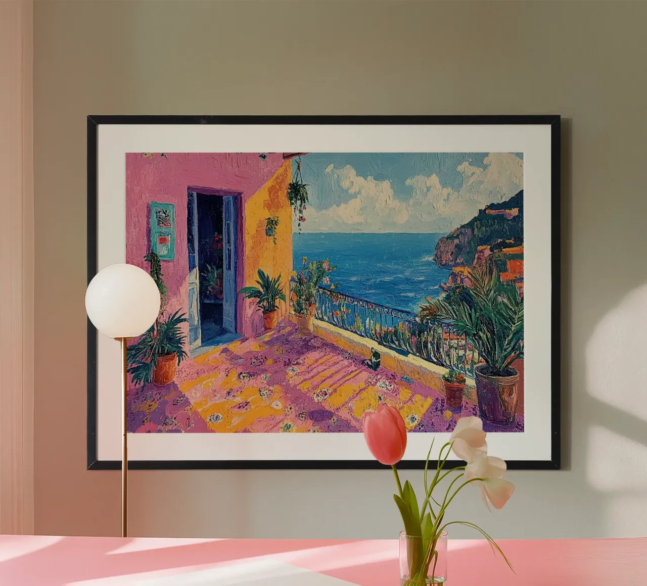 Coastal Serenity poster da Nikis Art Studio