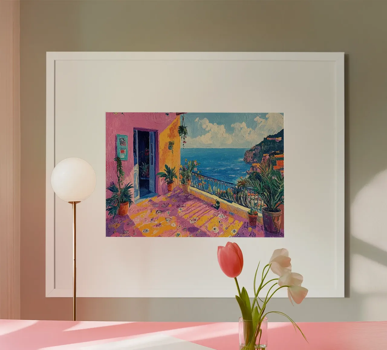Coastal Serenity poster da Nikis Art Studio