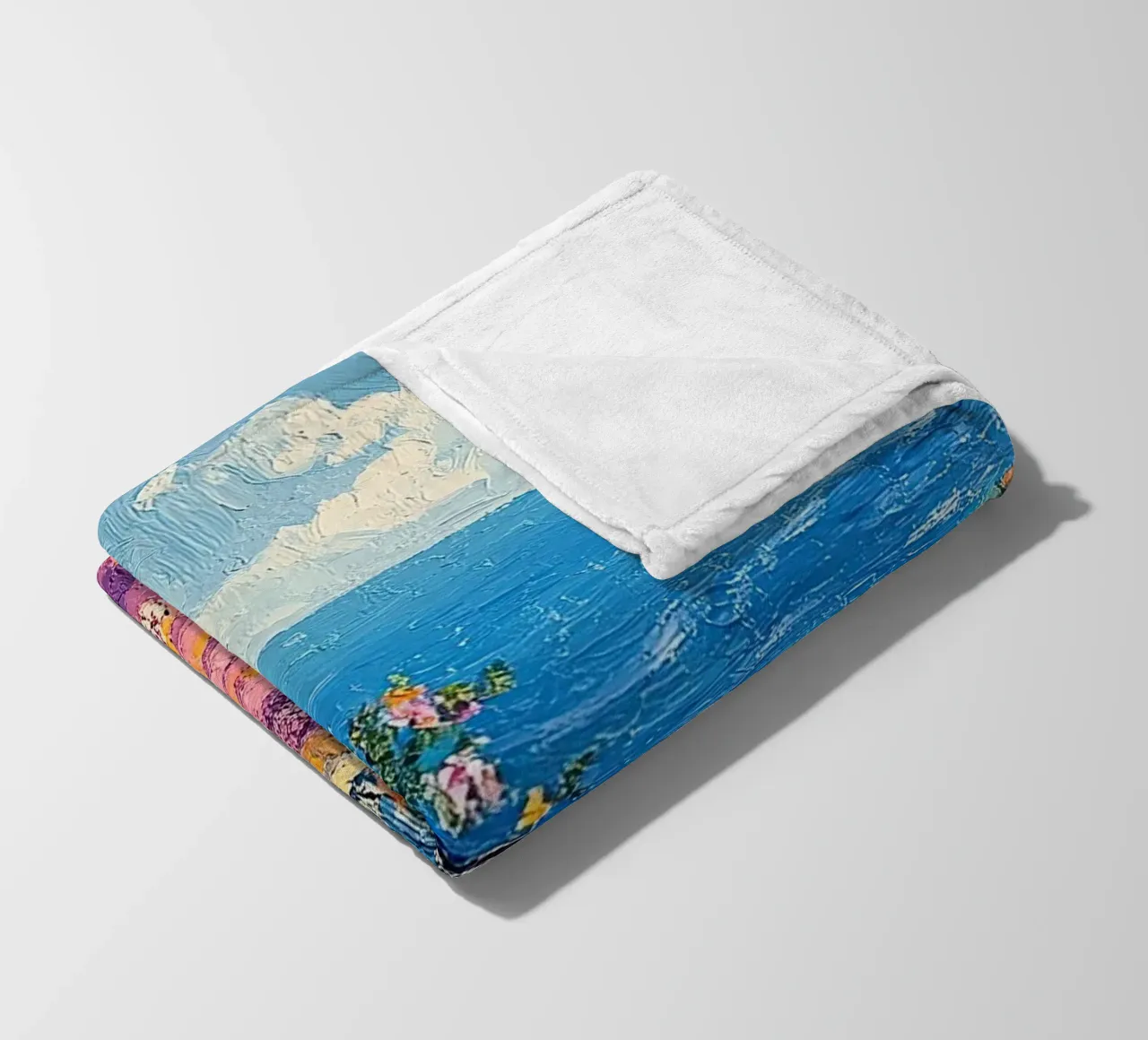 Coastal Serenity coperta in pile da Nikis Art Studio