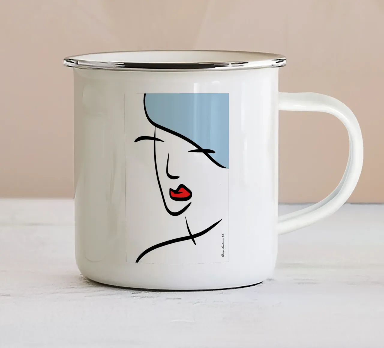 Fading Moments tazza in smalto da Mike Leymi