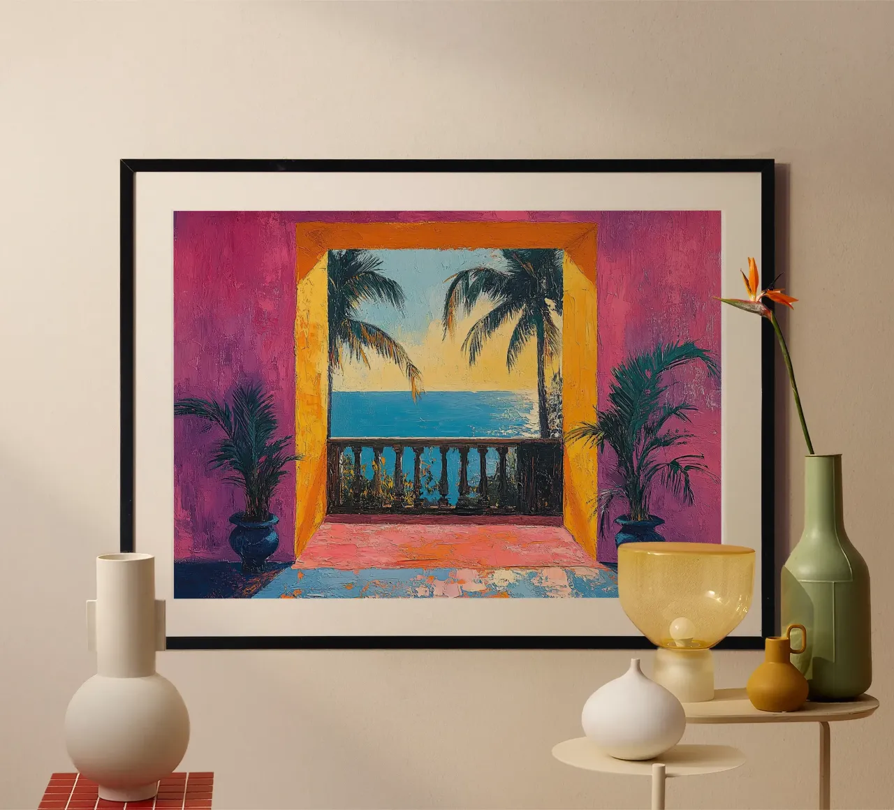 Bold Views of Beauty poster con telaio in alluminio da Nikis Art Studio