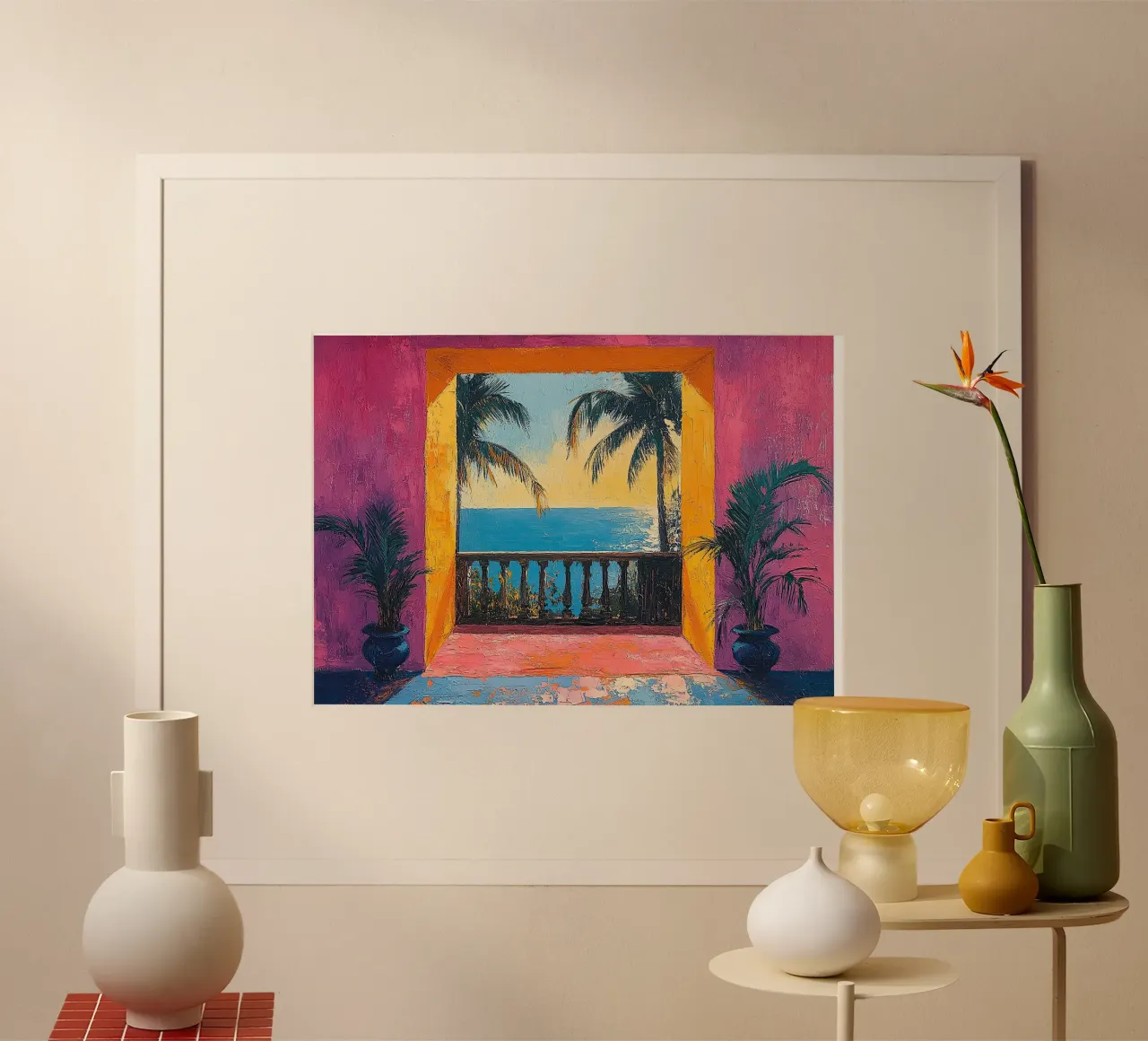 Bold Views of Beauty poster con telaio in alluminio da Nikis Art Studio
