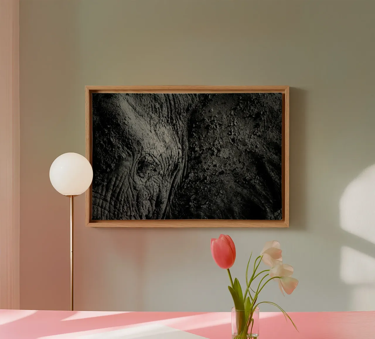 Natural Texture - Ibrahim Canakci tela con Cornice a cassetta da Pictufy