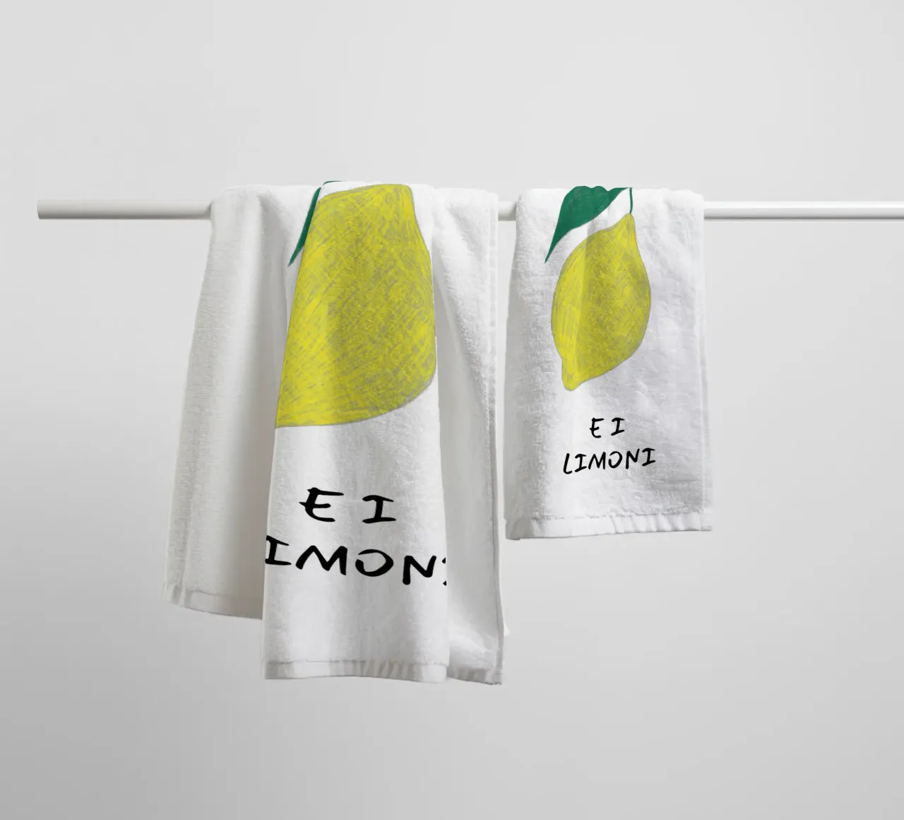 Amo amalfi e i limoni asciugamano da bagno da Ohkimiko