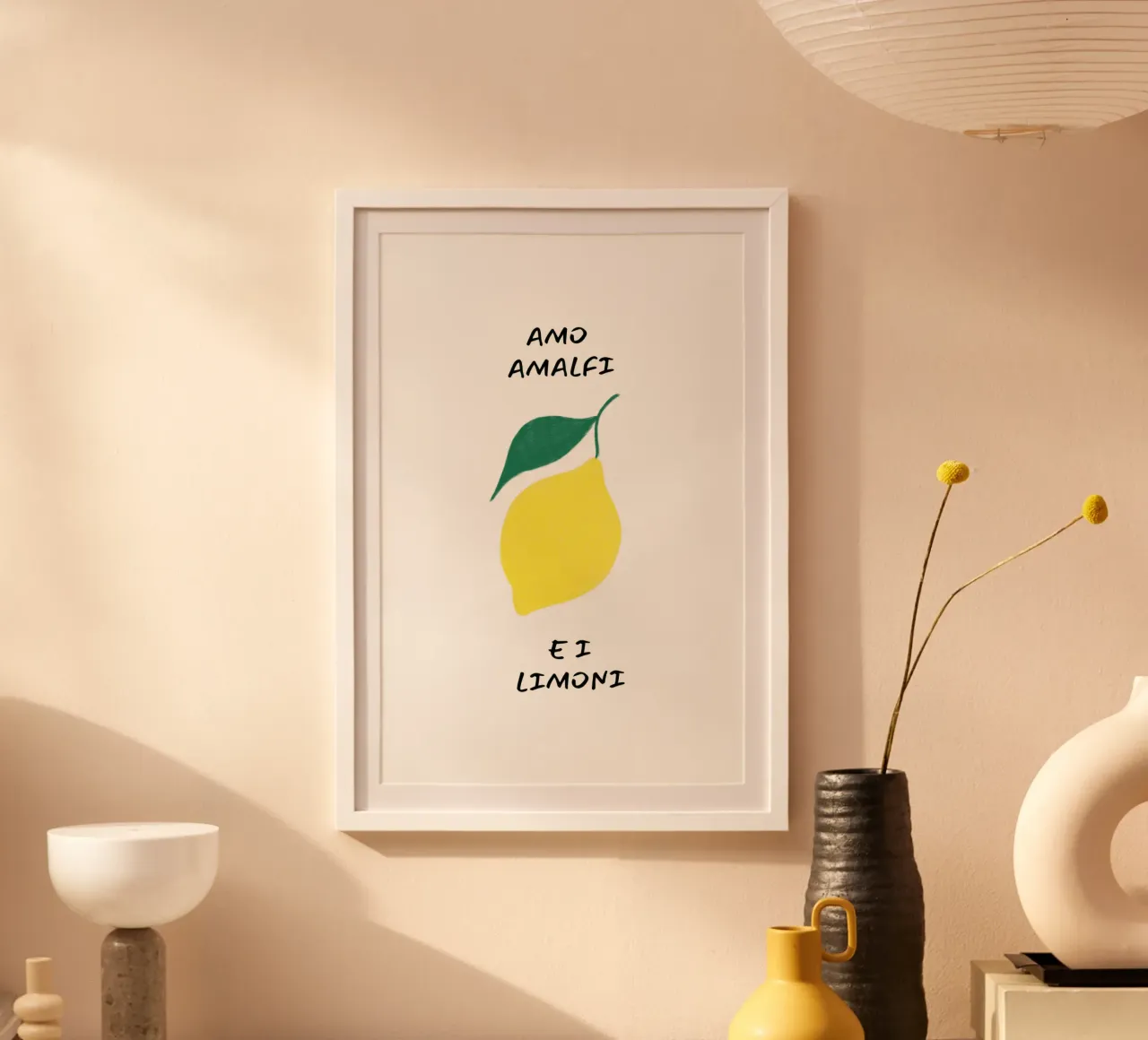 Amo amalfi e i limoni poster da Ohkimiko