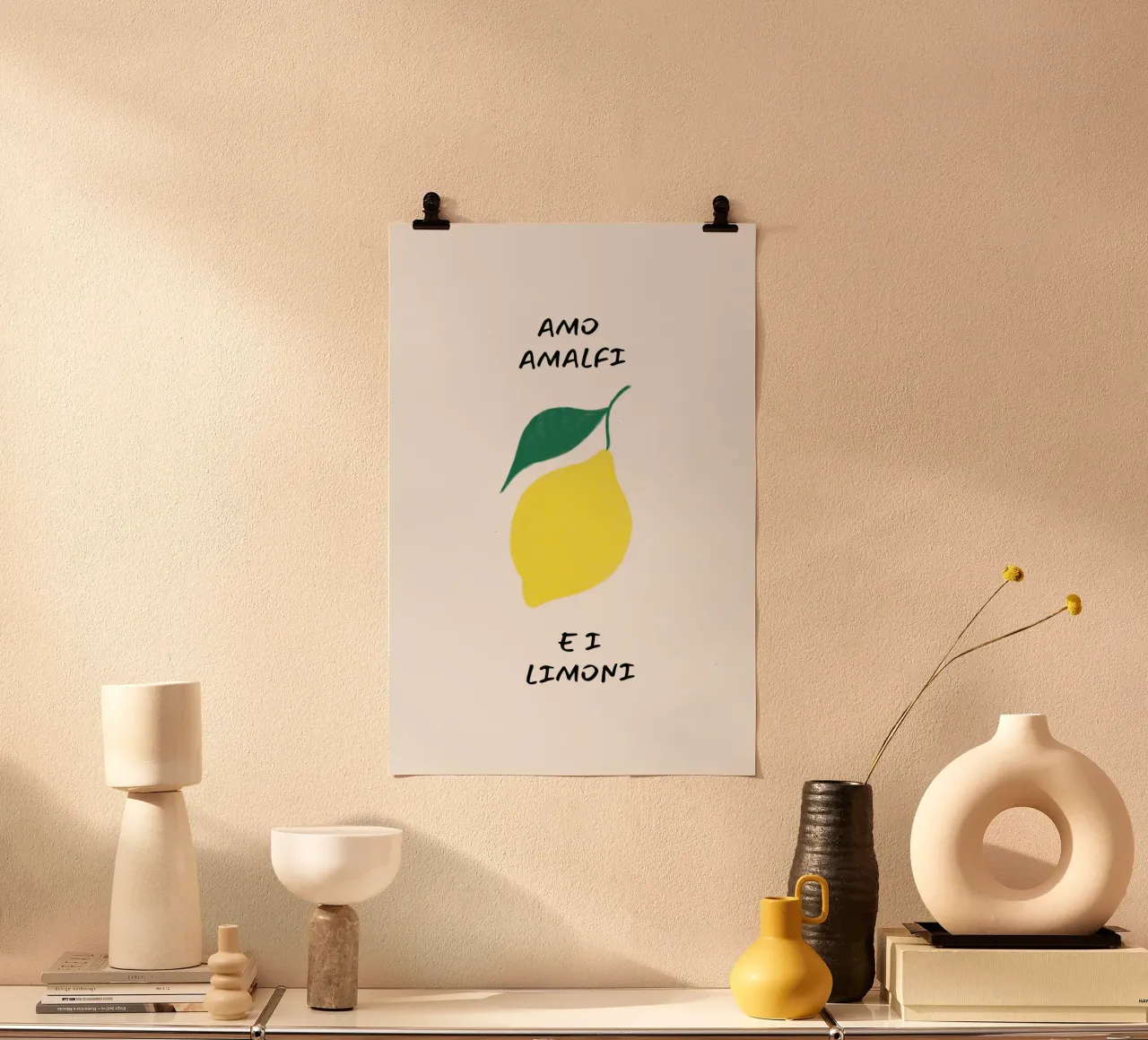 Amo amalfi e i limoni poster da Ohkimiko