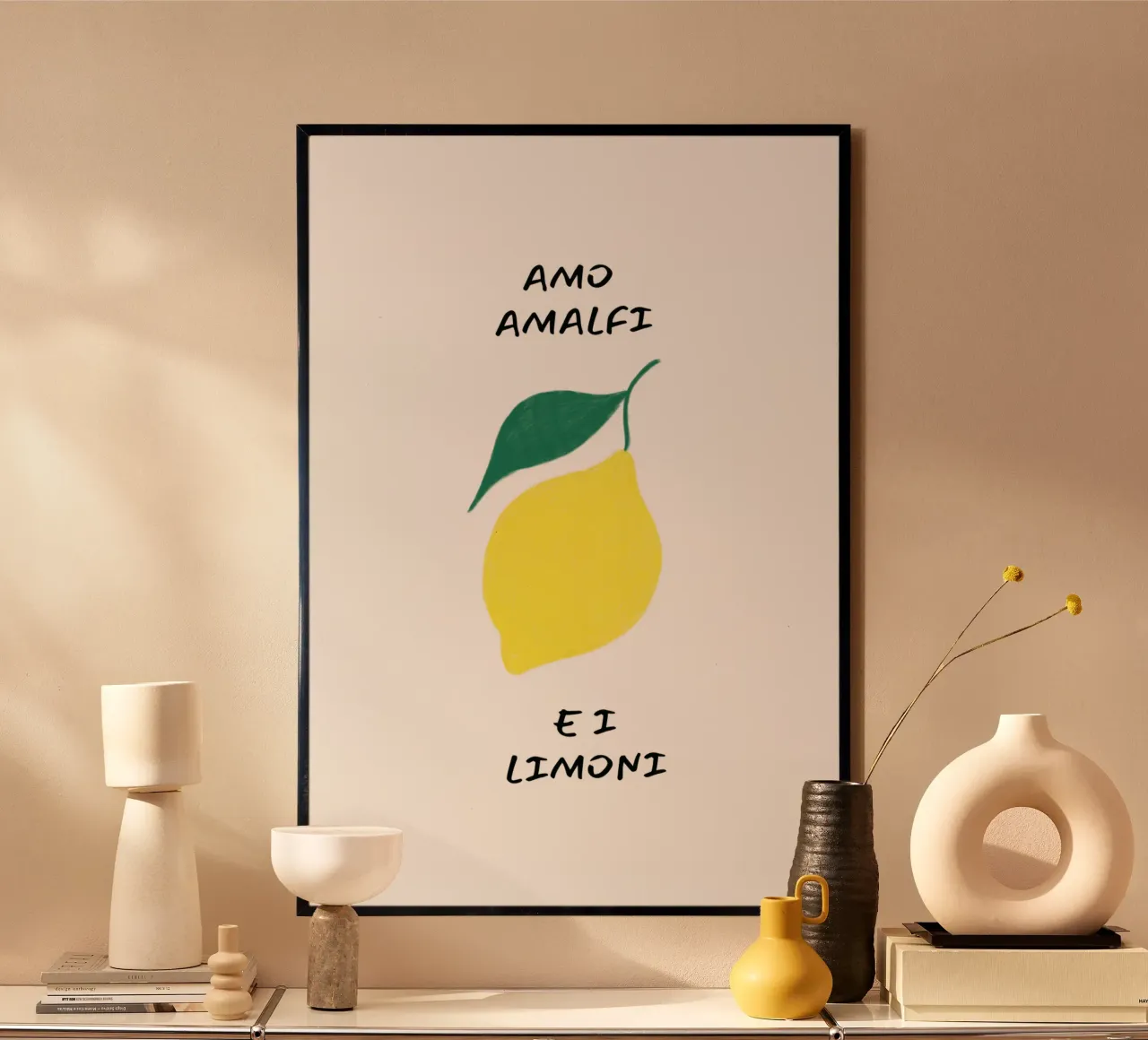 Amo amalfi e i limoni poster da Ohkimiko