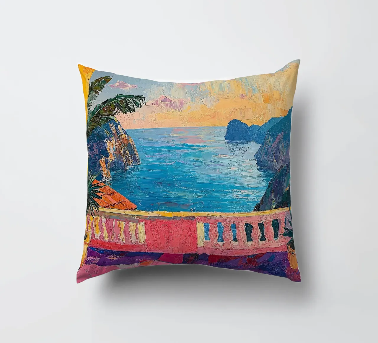 Beyond the Horizon cuscino da Nikis Art Studio