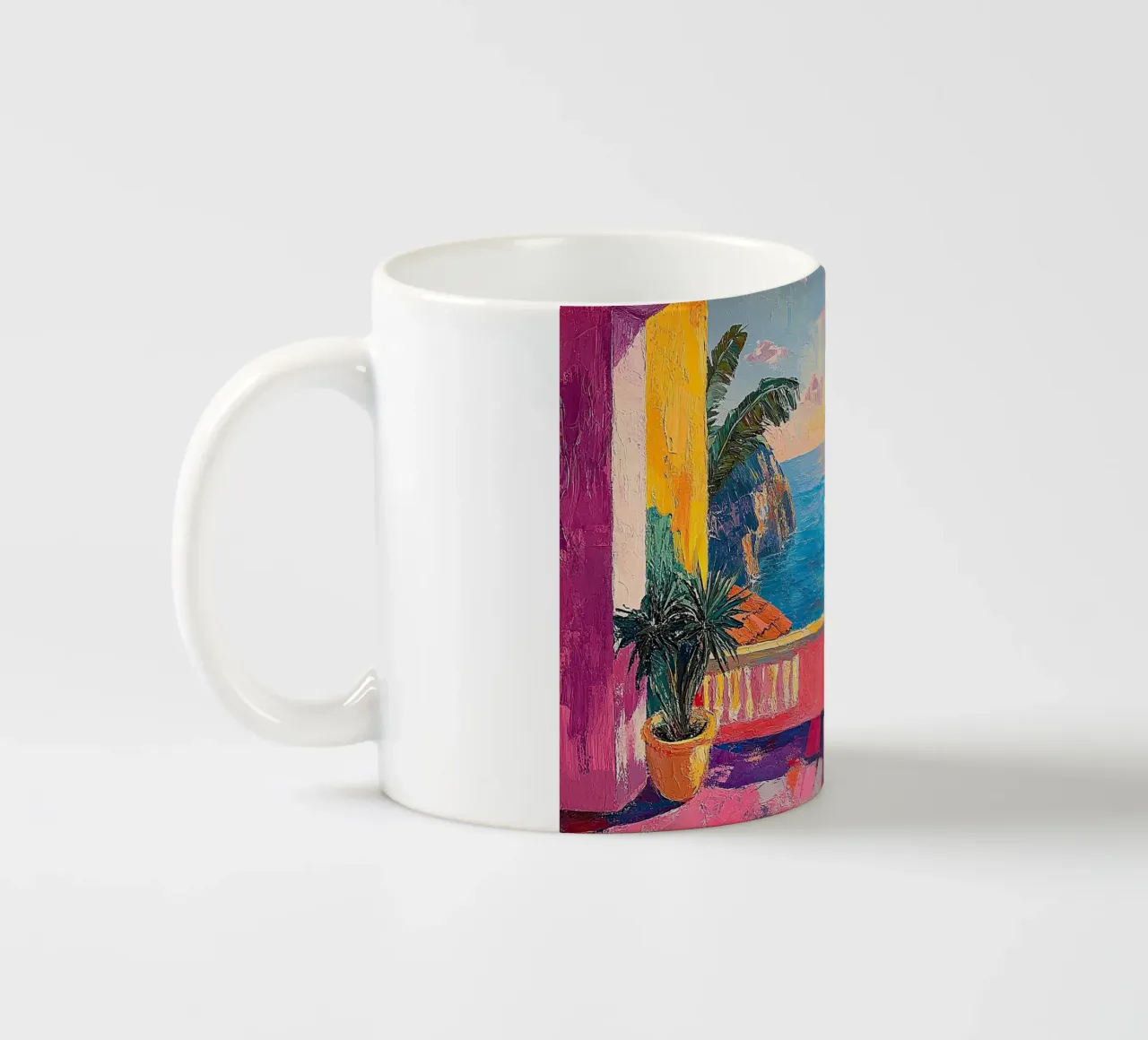 Beyond the Horizon tazza in ceramica da Nikis Art Studio