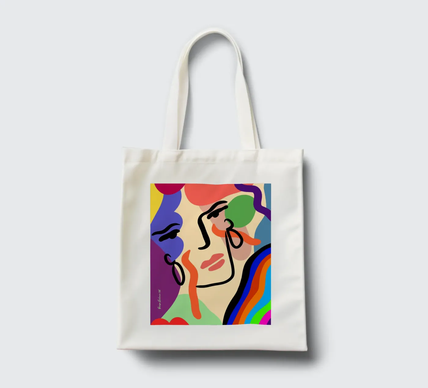 Delicate Waves tote bag by Mike Leymi