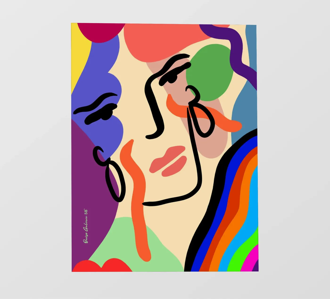 Delicate Waves telo in pvc da Mike Leymi