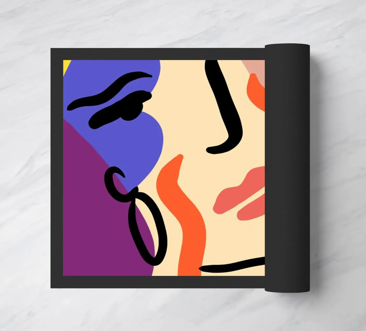 Delicate Waves doormat by Mike Leymi