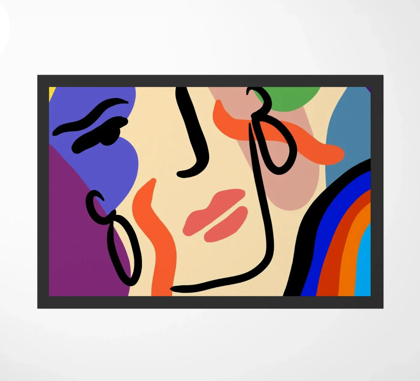 Delicate Waves doormat by Mike Leymi