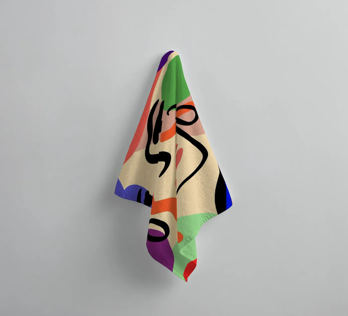 Delicate Waves badhanddoek van Mike Leymi