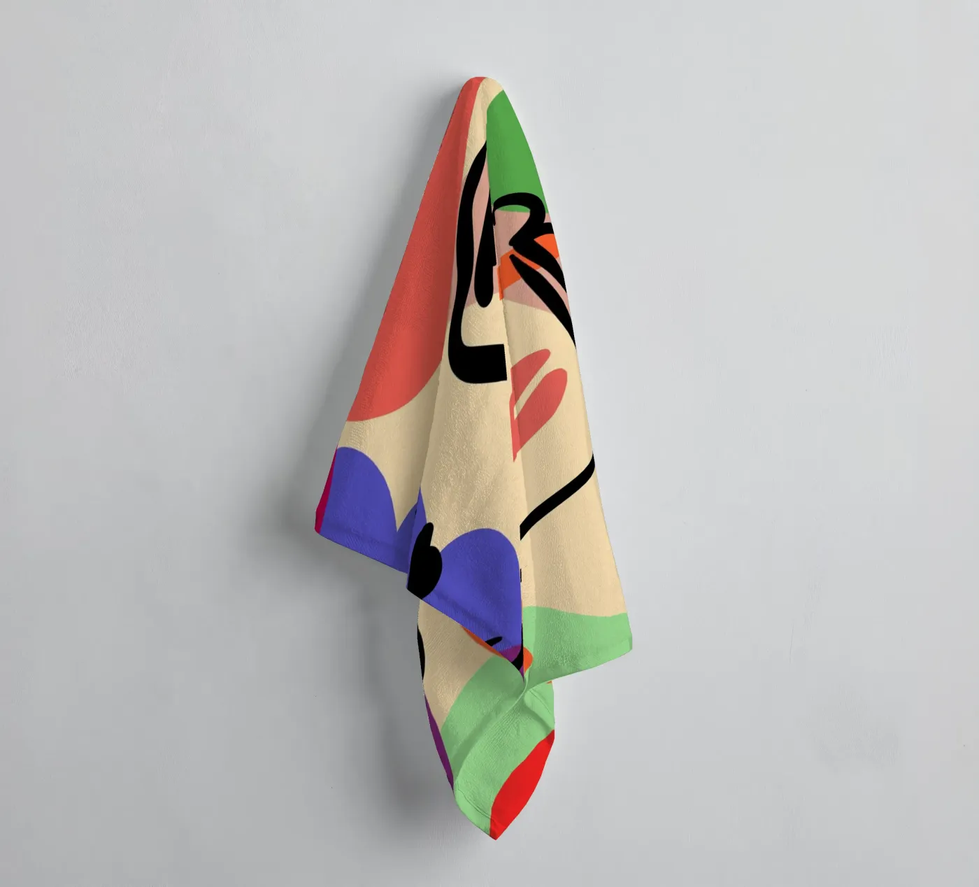 Delicate Waves badhanddoek van Mike Leymi