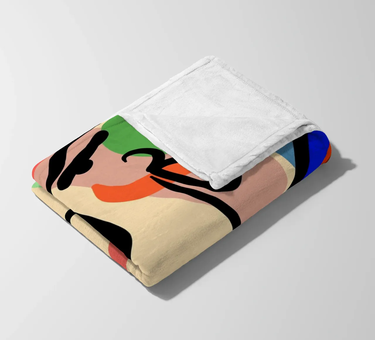 Delicate Waves fleece blanket by Mike Leymi