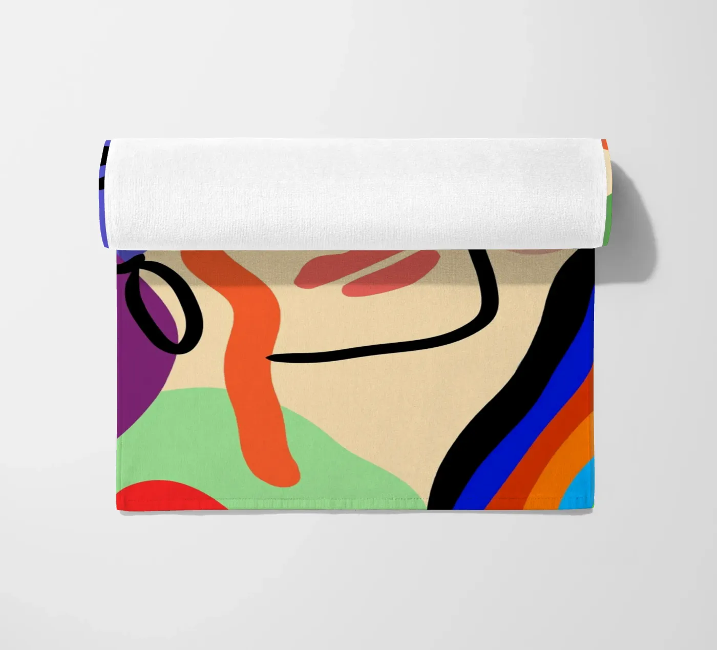 Delicate Waves beach towel by Mike Leymi