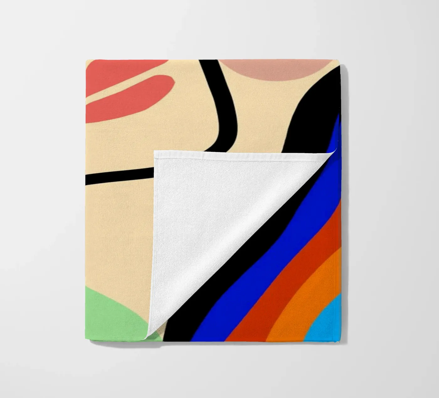 Delicate Waves beach towel by Mike Leymi