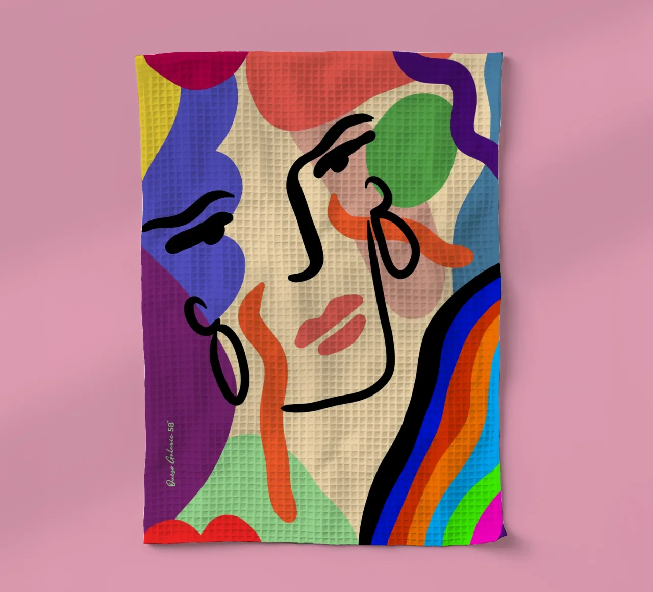 Delicate Waves canovaccio da cucina da Mike Leymi