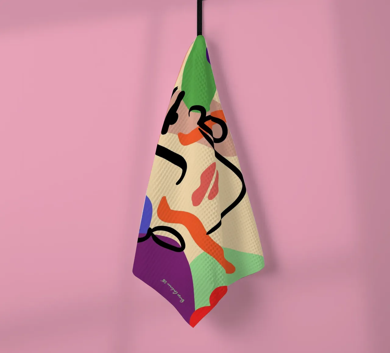 Delicate Waves canovaccio da cucina da Mike Leymi