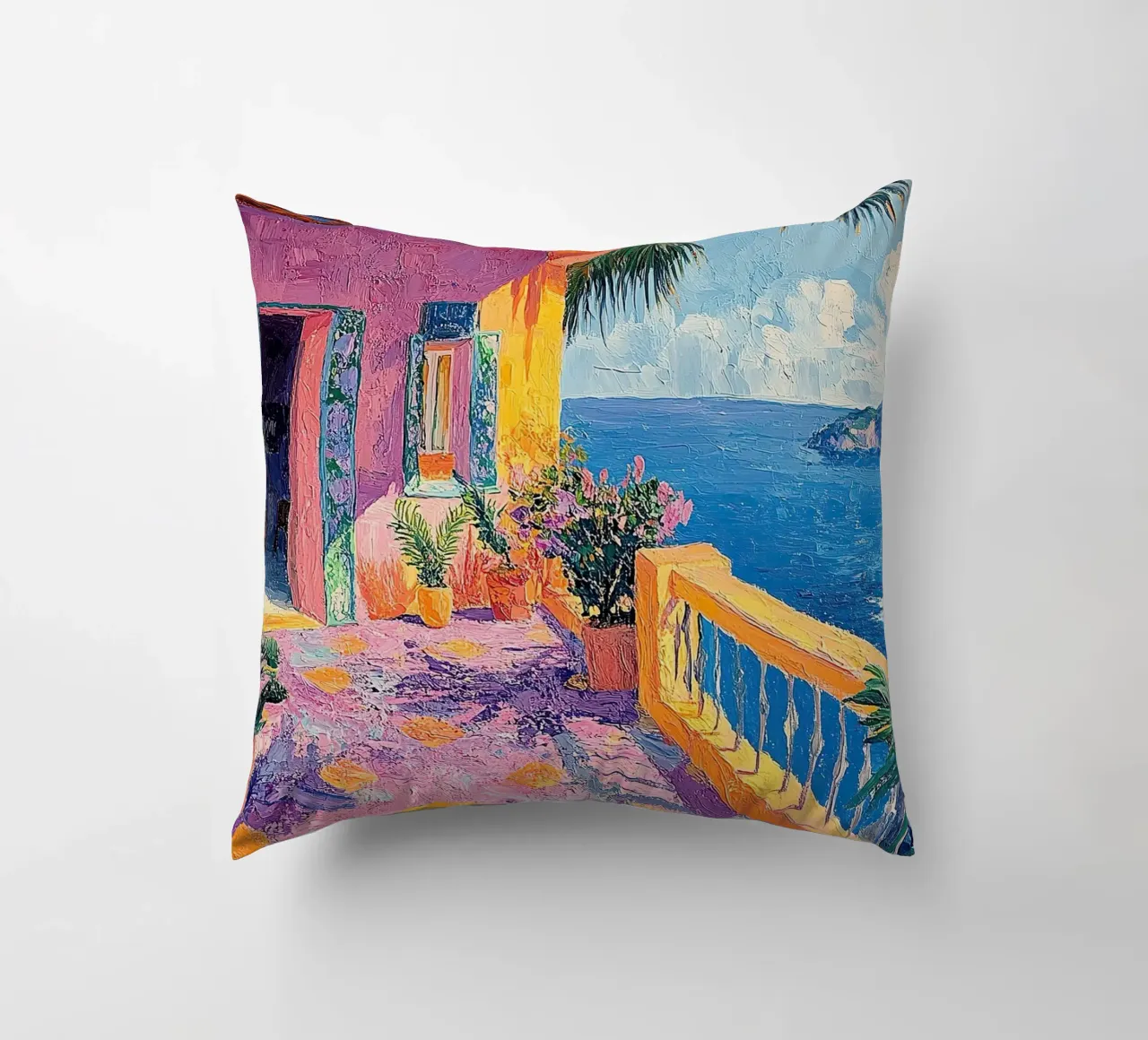 Gateway to Serenity cuscino da Nikis Art Studio