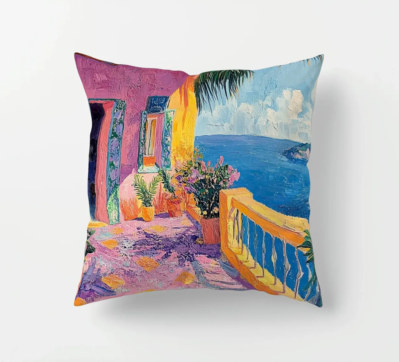 Gateway to Serenity cuscino da Nikis Art Studio