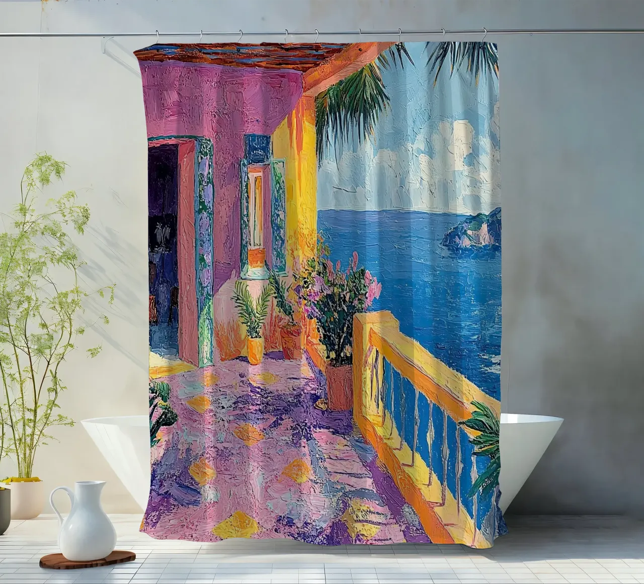 Gateway to Serenity tenda da doccia da Nikis Art Studio
