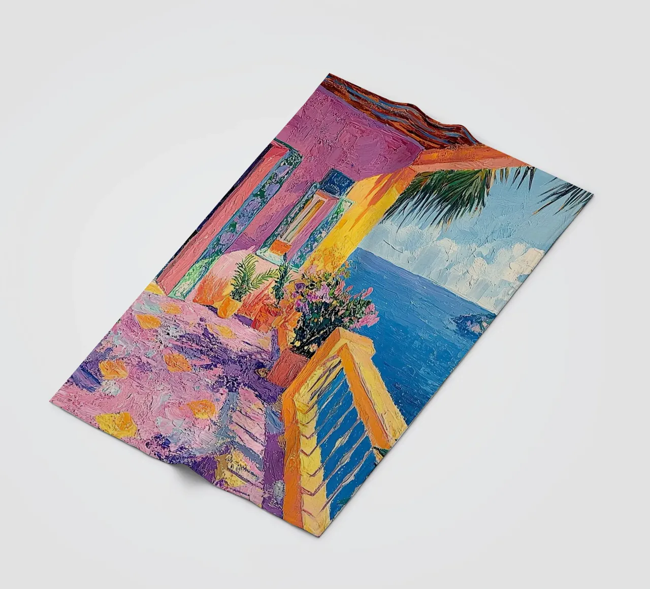 Gateway to Serenity coperta in pile da Nikis Art Studio