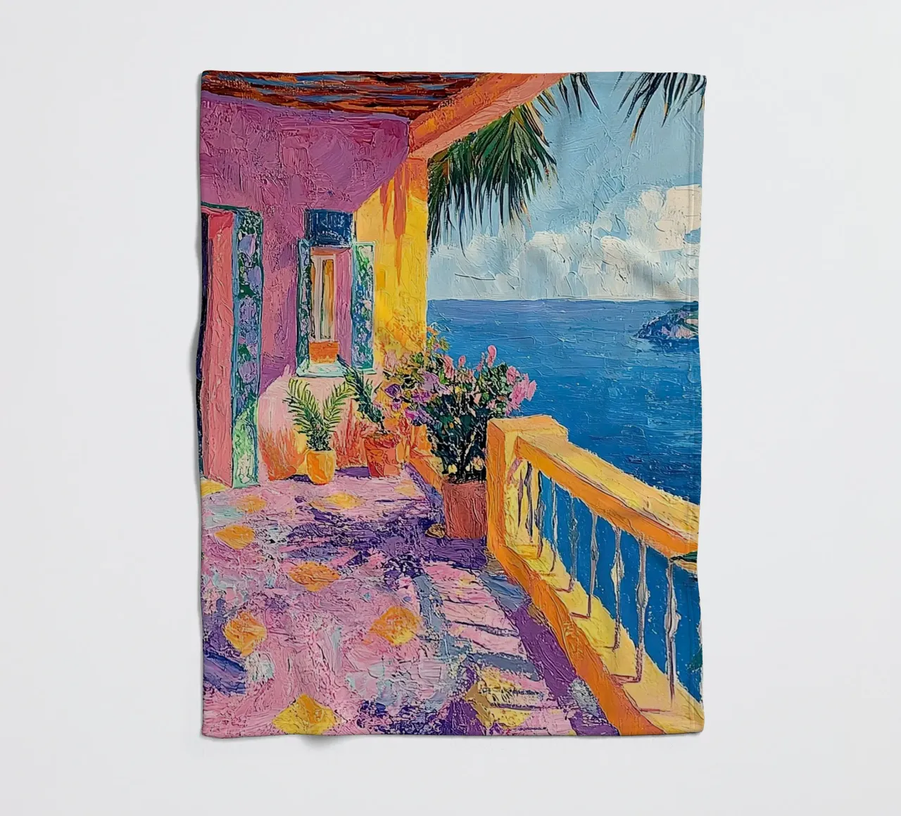 Gateway to Serenity coperta in pile da Nikis Art Studio