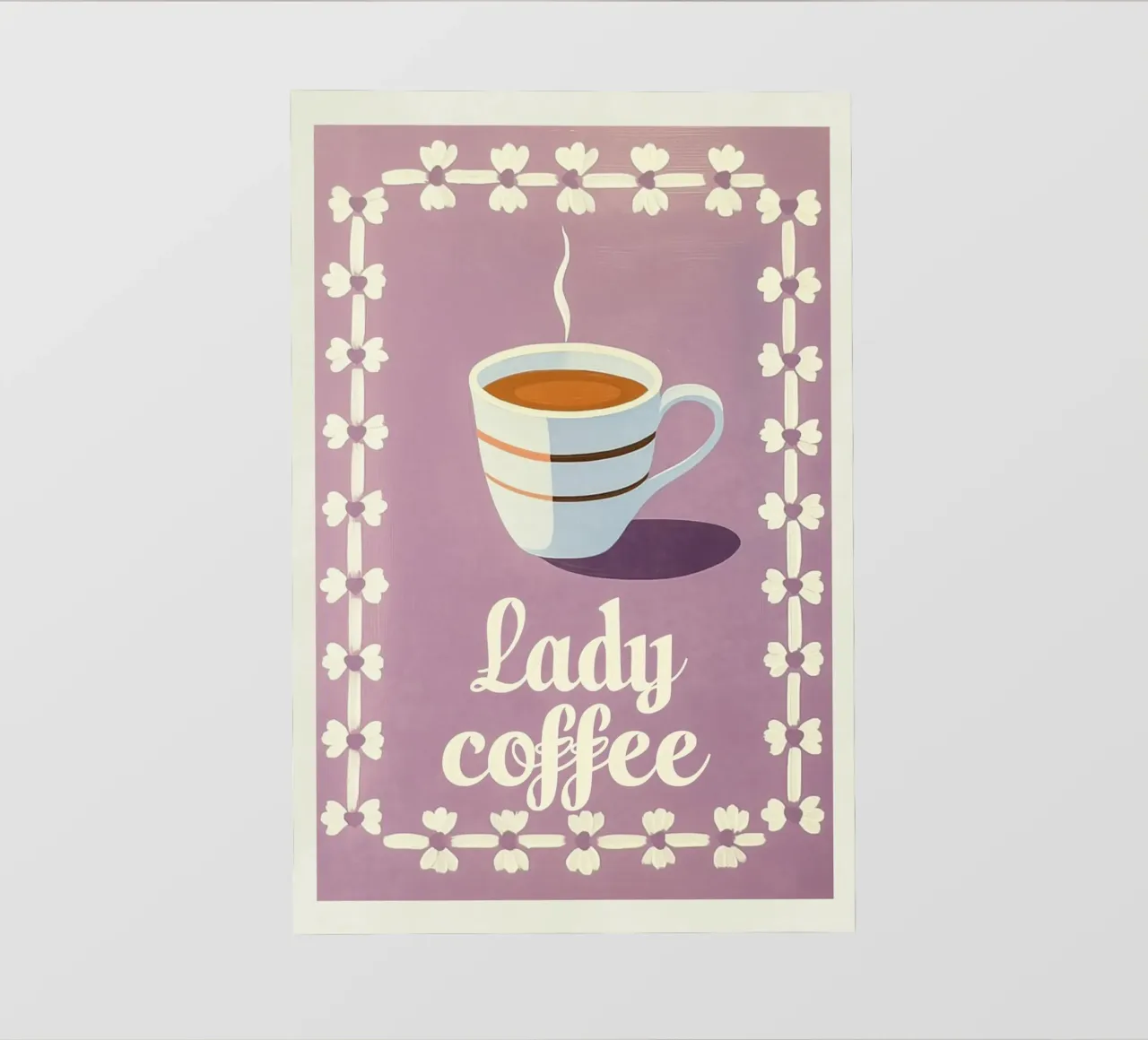 "Lady Coffee" Feminine Freude backlit film by Carinaprint