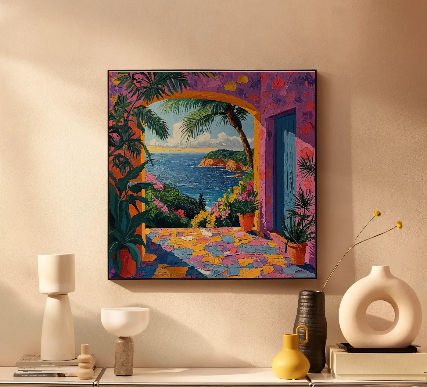 A Quiet View Acryl-Glas von Nikis Art Studio