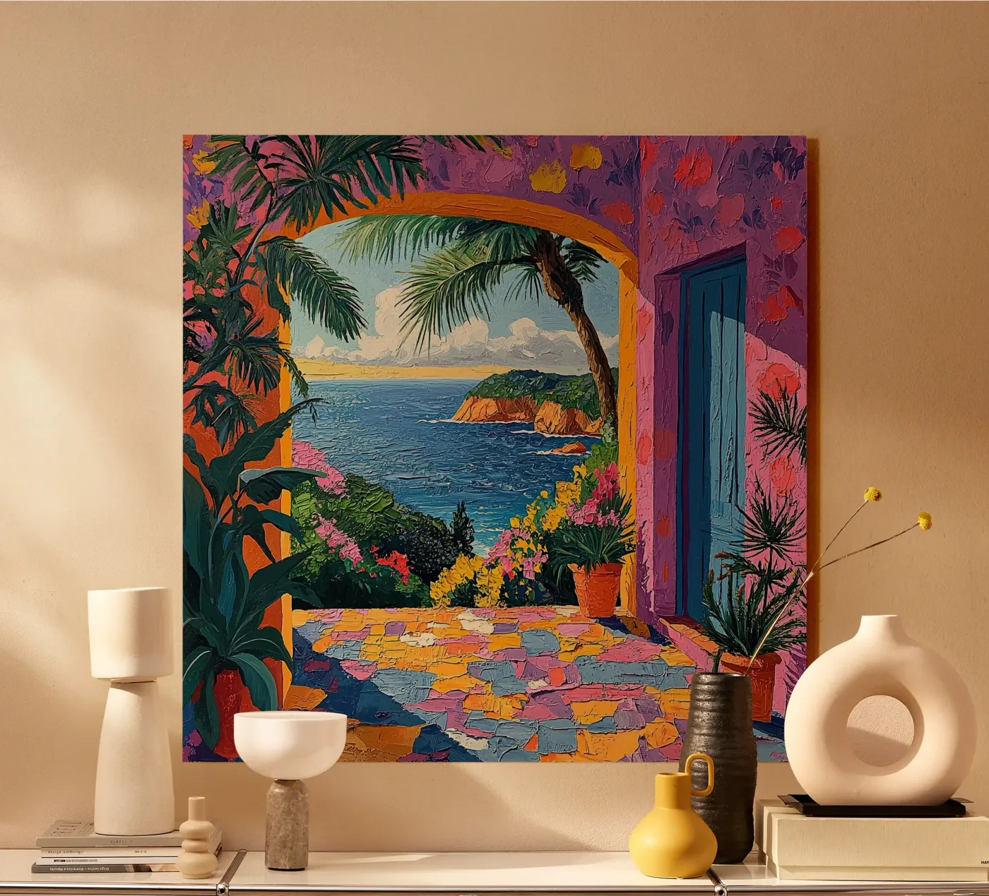 A Quiet View Acryl-Glas von Nikis Art Studio