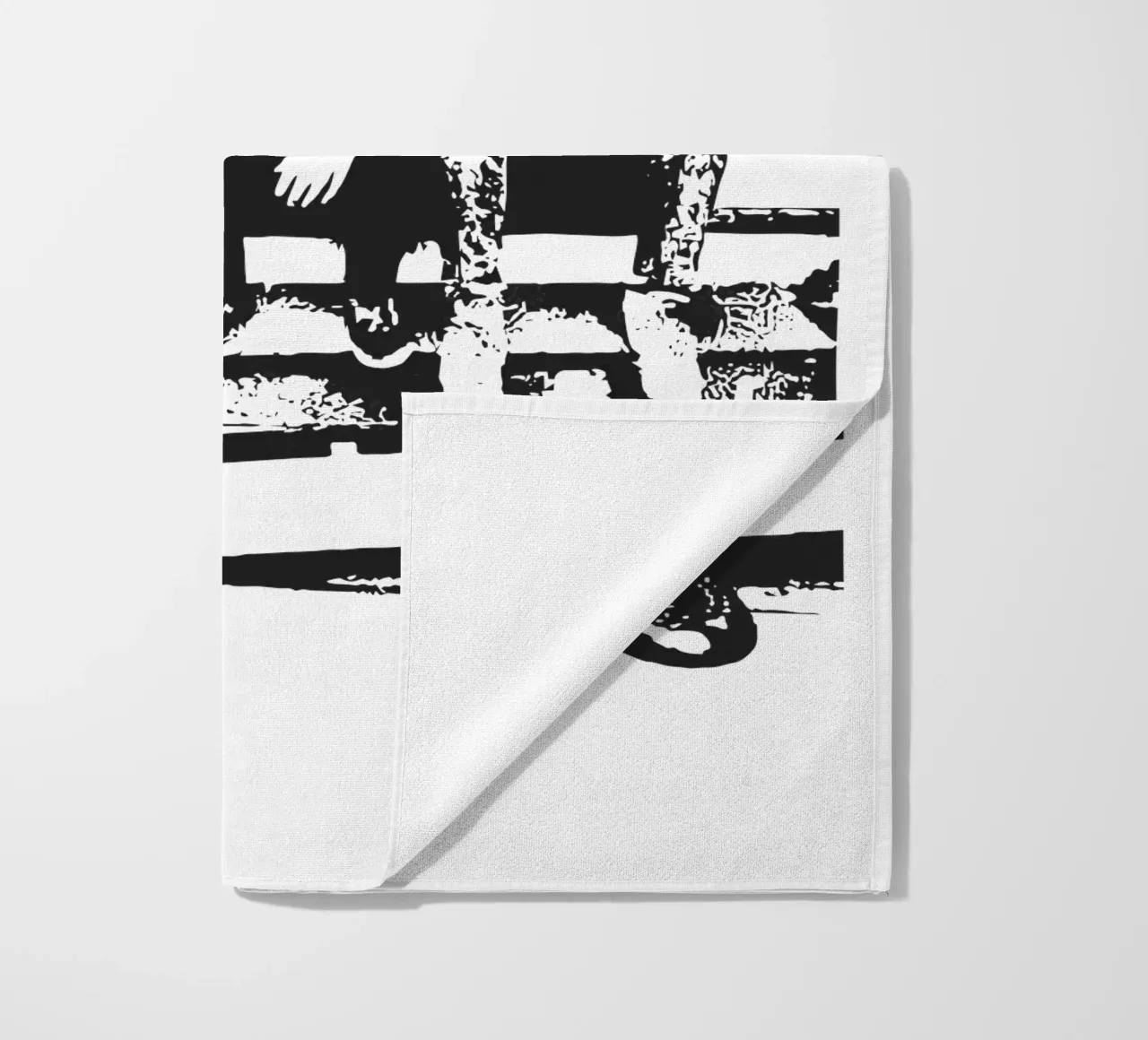 art du groupe punk serviette de plage de music soul