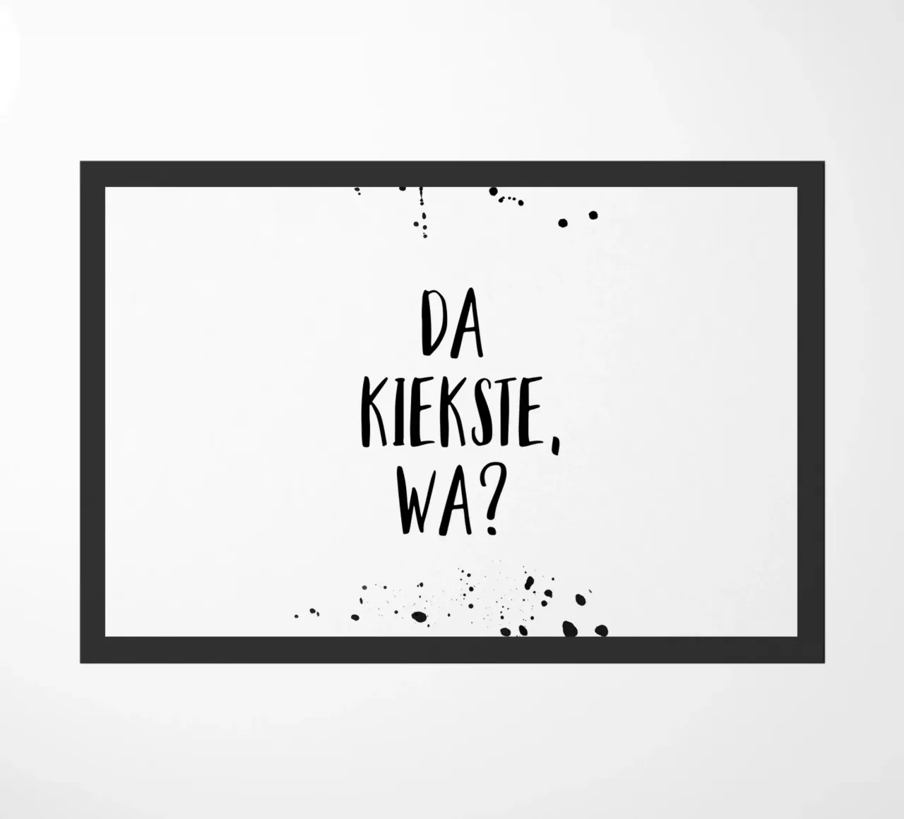 Berliner Schnauze DA KIEKSTE, WA? doormat by Melanie Viola