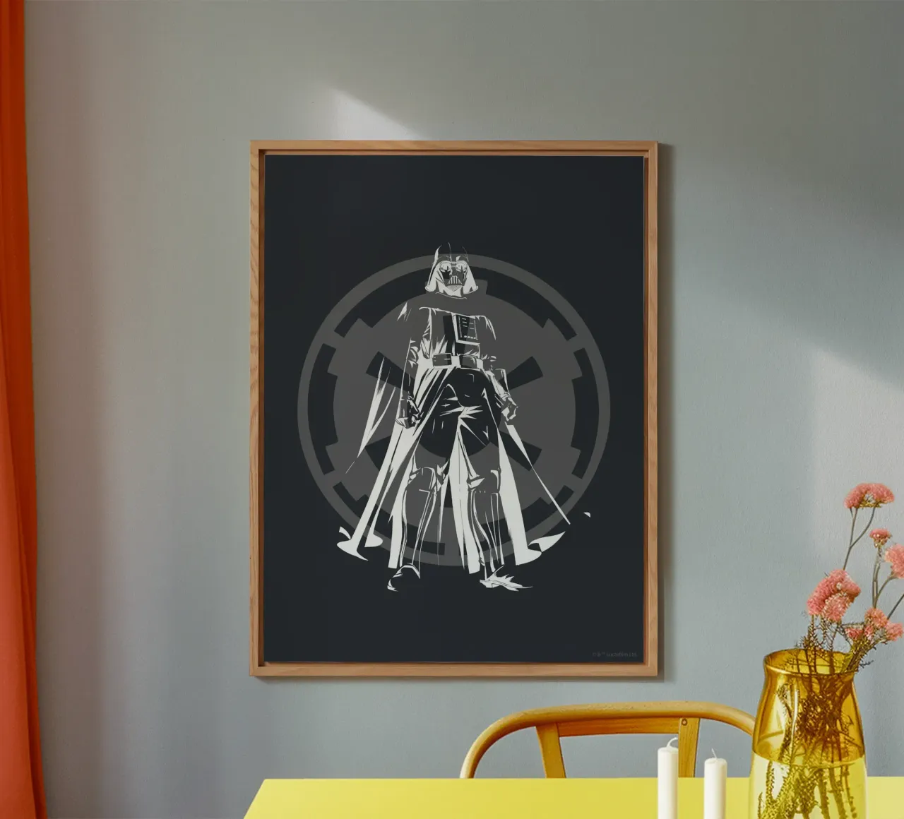 DARTH VADER alluminio dibond con Cornice Artbox da Star Wars