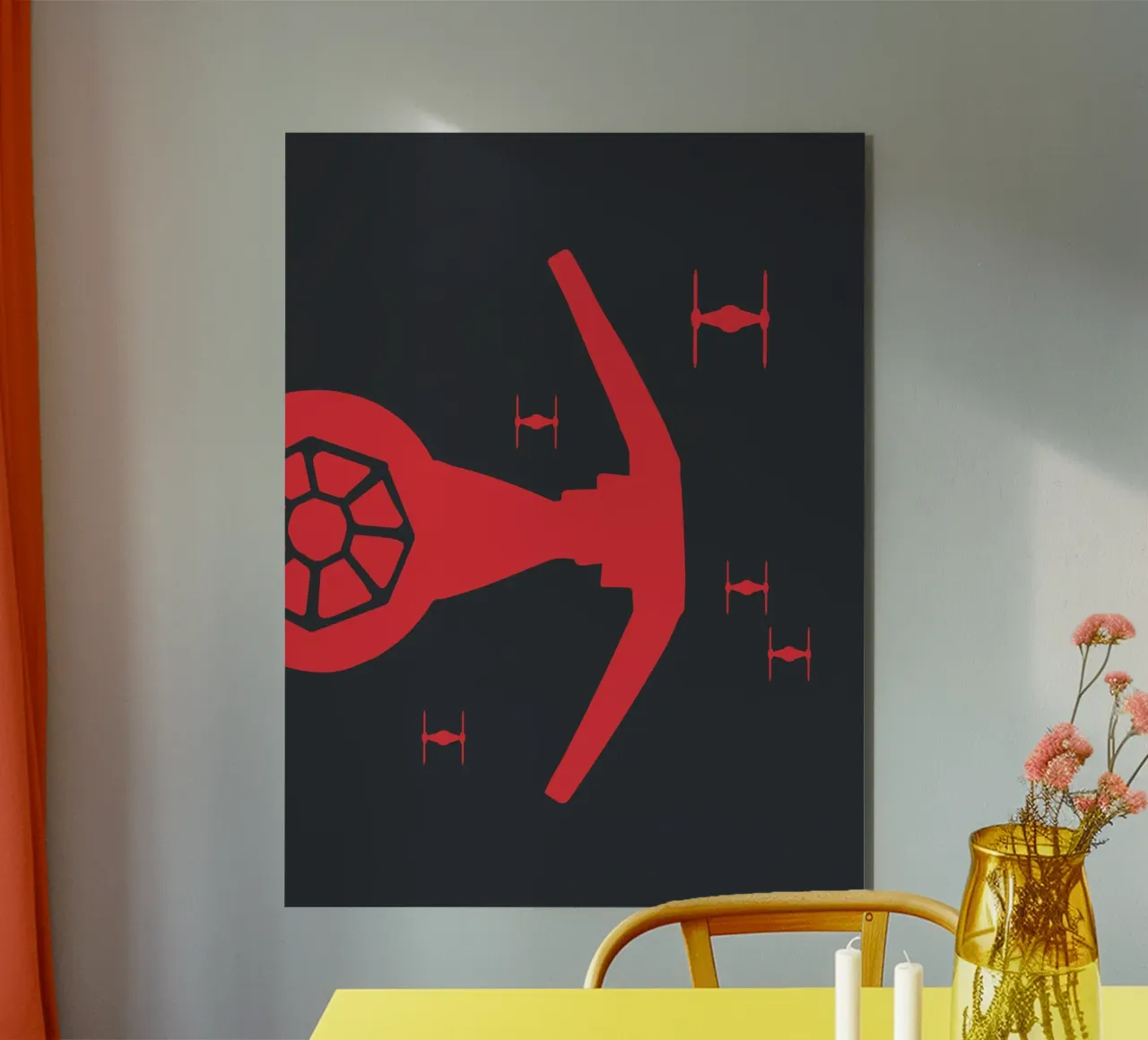 TIE FIGHTER alluminio dibond da Star Wars