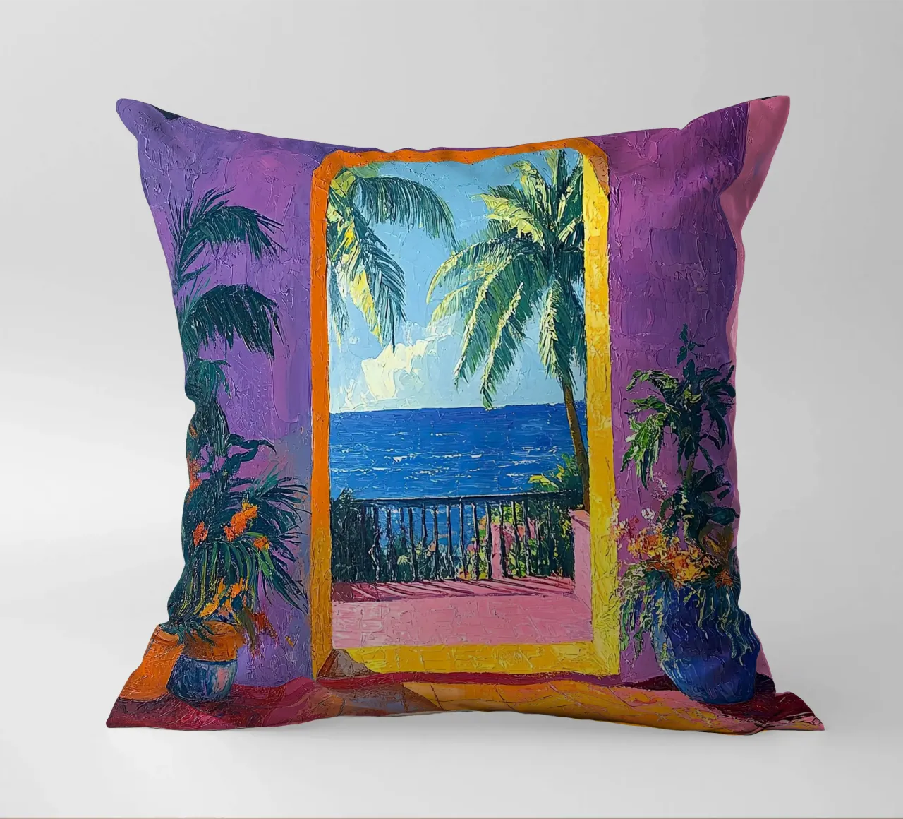 Open View Awaits cuscino da Nikis Art Studio