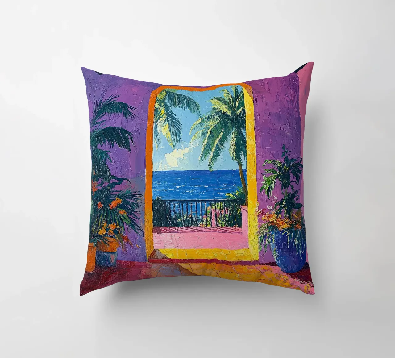 Open View Awaits cuscino da Nikis Art Studio