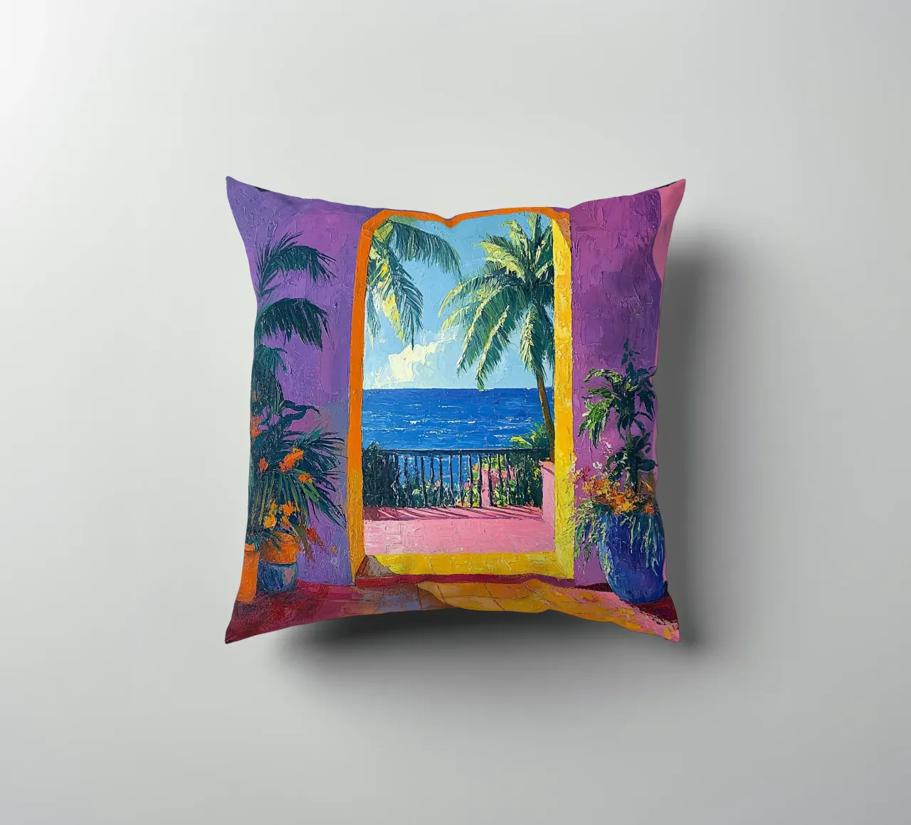 Open View Awaits cuscino da Nikis Art Studio